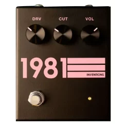 New ✨ 1981 INVENTIONS DRV No3 Drive Pedal - Black/Pink 🧨