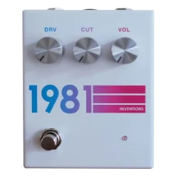 Best Pirce 😉 1981 INVENTIONS DRV No3 Drive Pedal - Hyperfade White 🛒