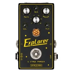 Best Sale 🎉 Spaceman Explorer 6-Stage Analog Phaser Pedal - Black/Yellow 🎁