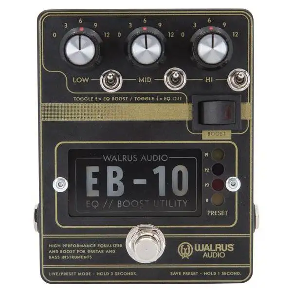 Coupon π€© Walrus EB-10 Preamp/EQ/Boost Pedal - Black π― 1 Coupon π€© Walrus EB-10 Preamp/EQ/Boost Pedal - Black π―